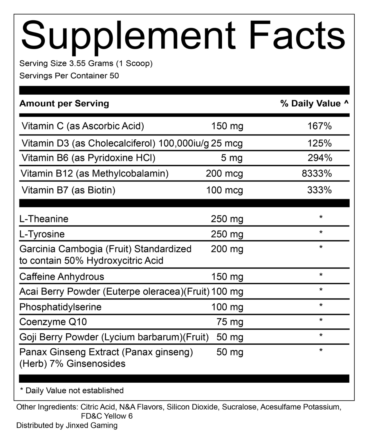 Peach Ice Tea Nootropic Energy Supplement - Jinxed Gaming