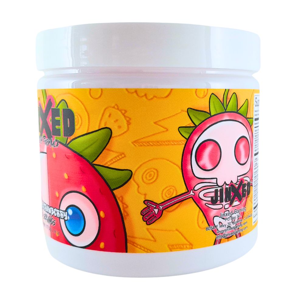 Tangy Strawberry Nootropic Engery Supplement - Jinxed Gaming
